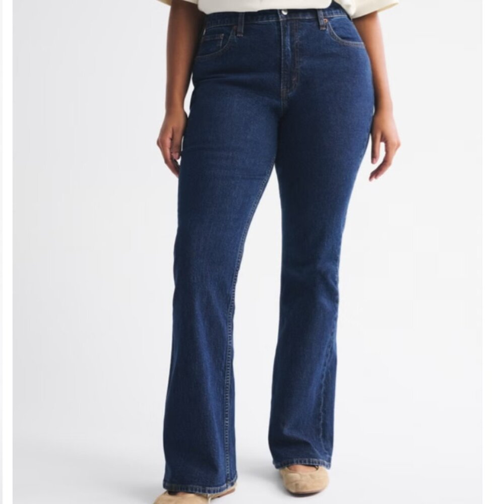 Abercrombie & Fitch Women's Dark Blue Boot Cut Jeans